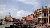 Canaletto The Molo Looking West painting